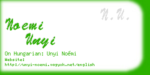noemi unyi business card